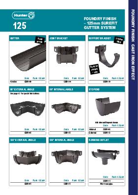 Foundry Finish Cast Iron Effect Product Guide