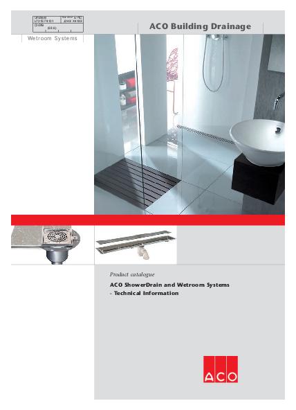 ACO Shower Drains Product Guide