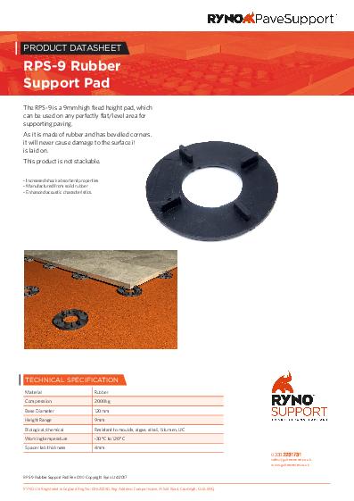 Ryno Self Levelling Pedestals 311b Product Guide
