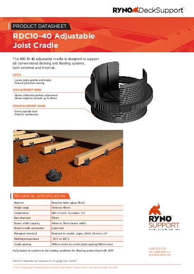Ryno Fixed Head Adjustable Pedestals Adjustable Data Sheet