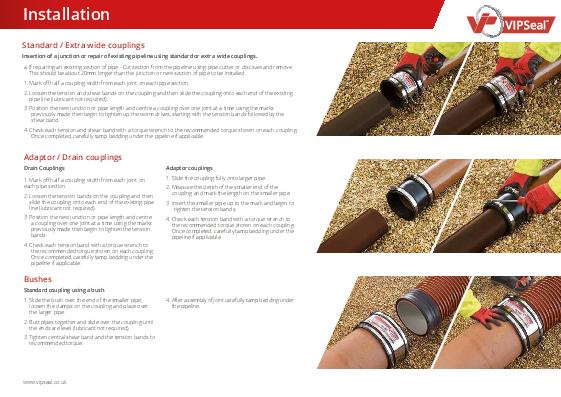 VIPSeal Flexible Couplings Installation Guide