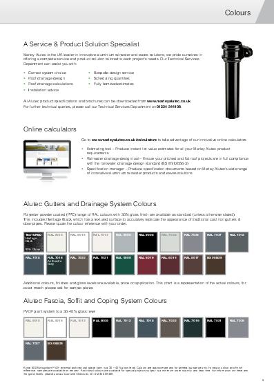 Alutec Colour Guide