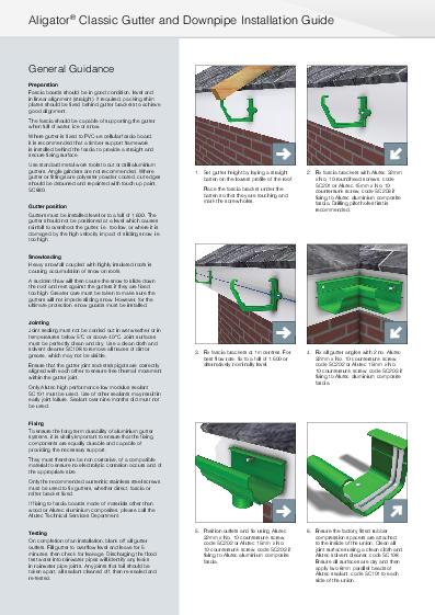 Alutec Snapfit Aluminium Classic Ogee Installation Guide