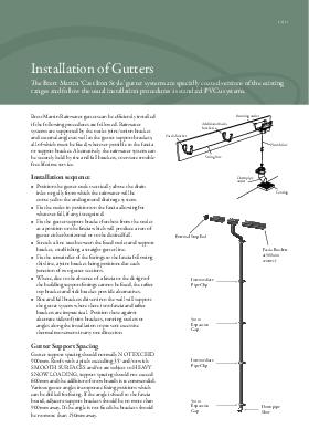 Brett Martin Cast Iron Style Guttering Installation Guide