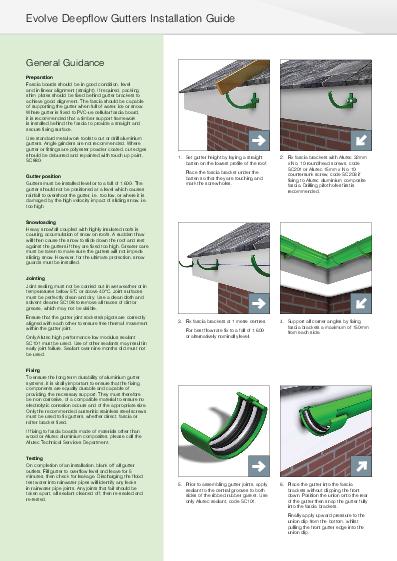 Alutec Aluminium Deepflow Guttering Installation Guide