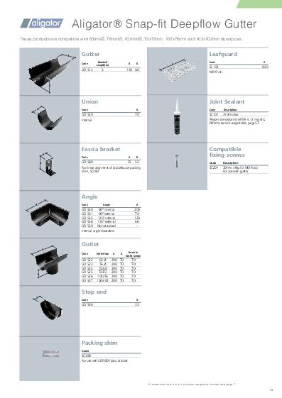 Alutec Snapfit Aluminium Deepflow Technical Guide