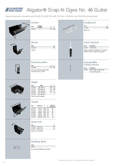 Alutec Snapfit Aluminium Moulded OG 46 Technical Guide