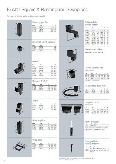 Alutec Flushfit Rectangular Downpipes Technical Guide