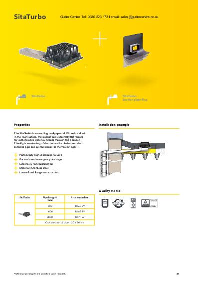 Sita Parapet Drainage Technical Guide