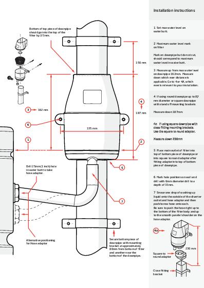 Half Round Steel Guttering Rainwater Diverter Installation Guide