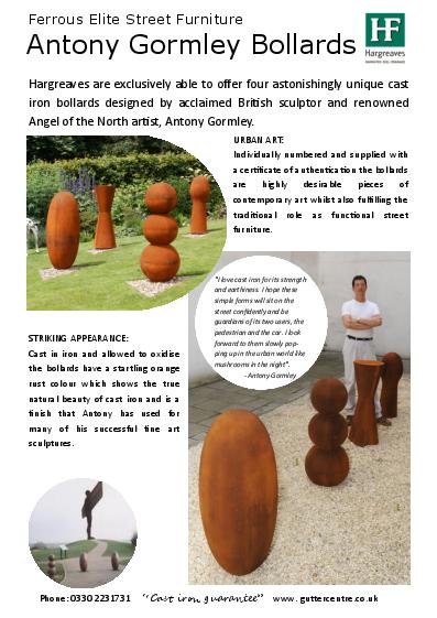 Hargreaves Antony Gormley Bollards Product Guide
