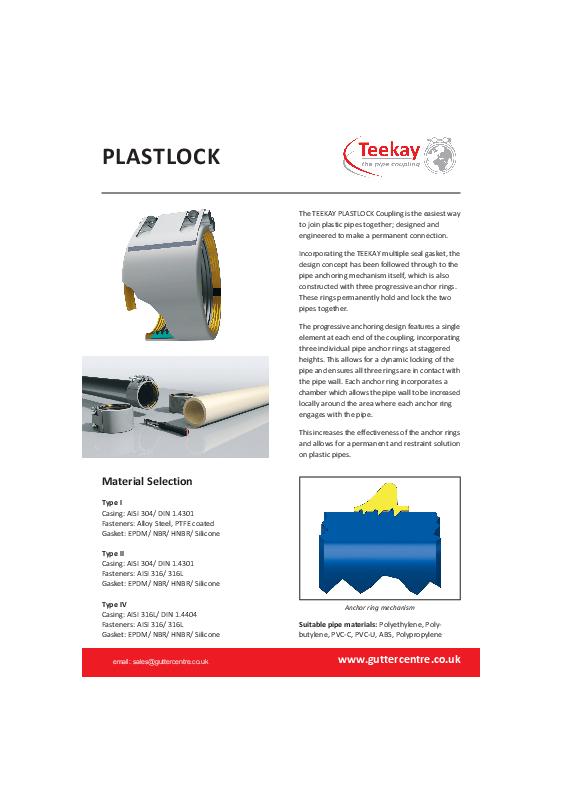 Teekay Plastic Pipe Pressure Couplings Technical Guide