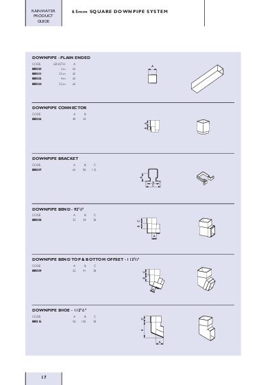 Brett Martin 65mm Squarestyle Cast Iron Style Technical Guide