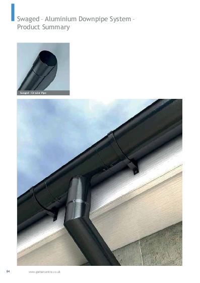 Alumasc Swaged Aluminium Downpipes Product Guide