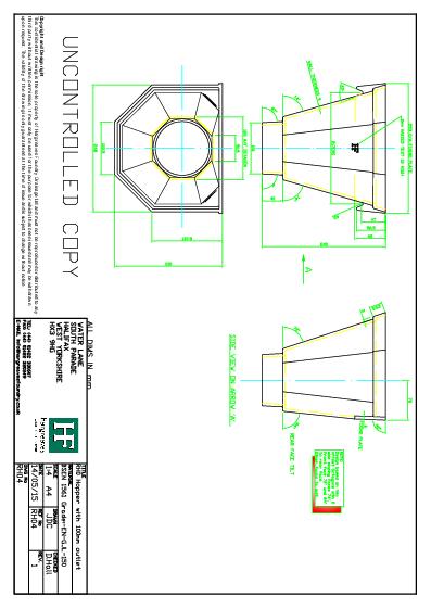 Hargreaves Cast Iron Hoppers RH04 Head Technical Guide
