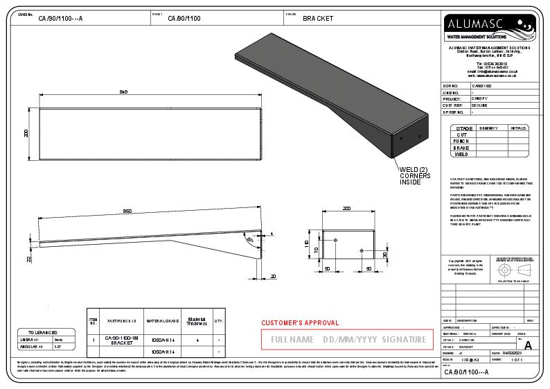 Alumasc Skyline Aluminium Canopies Technical Guide