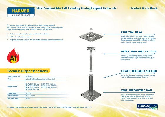 Harmer Modulock Non-Combustible Pedestals Technical Guide