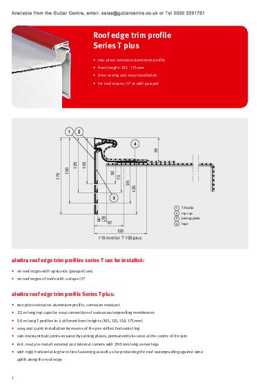 ICB T-Plus Aluminium Roof Trim Product Guide