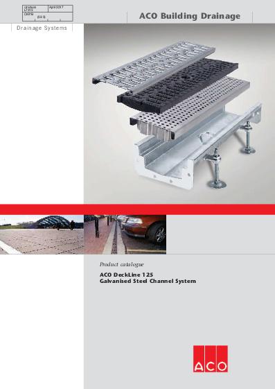 ACO DeckLine 125 Shallow Channels Technical Guide