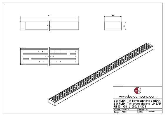 BG-Graspointner BG-FLEX Terrace Channels Technical Guide