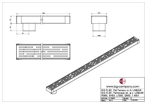 BG-Graspointner BG-FLEX Terrace Channel Outlets Technical Guide