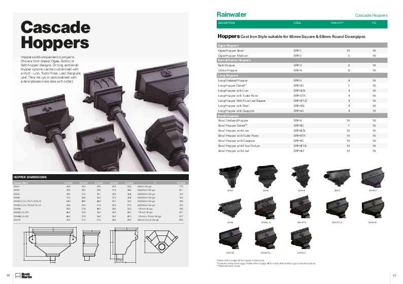 Brett Martin Hoppers Cast Iron Style Technical Guide