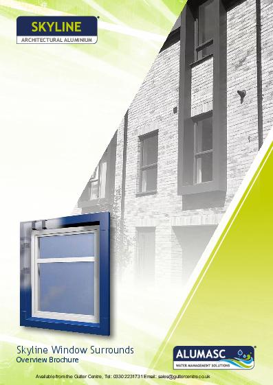 Alumasc Skyline Aluminium Window & Door Pod Kits Product Guide