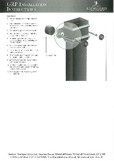 Rainguard GRP Downpipes Installation Guide