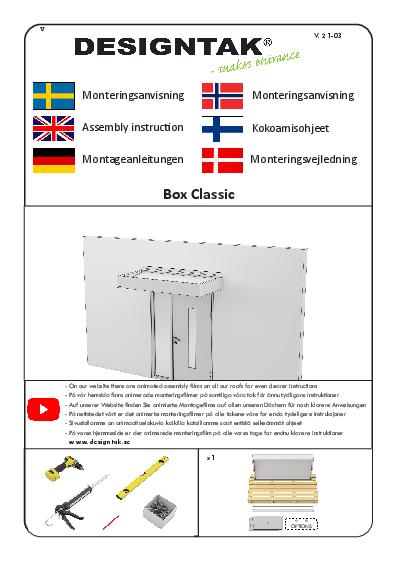 GC Metal Canopies Box Installation Guide