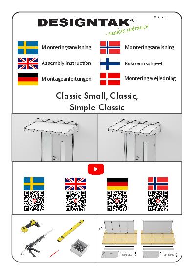 GC Metal Canopies Classic Installation Guide