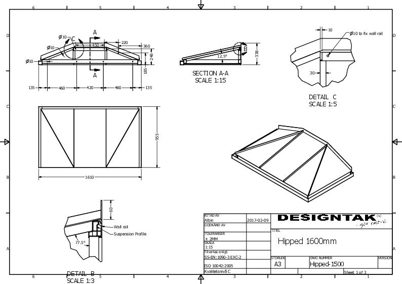 GC Metal Canopies Hipped Technical Guide