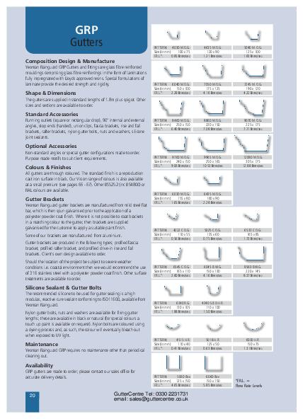 Rainguard GRP Guttering Product Guide
