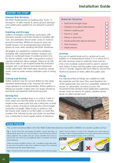 GC Cast Aluminium Installation Guide