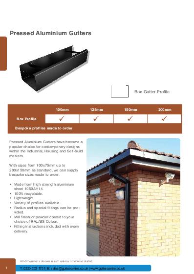 GC Box Guttering Technical Guide