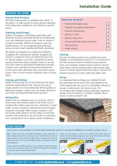 GC Moulded Ogee Installation Guide